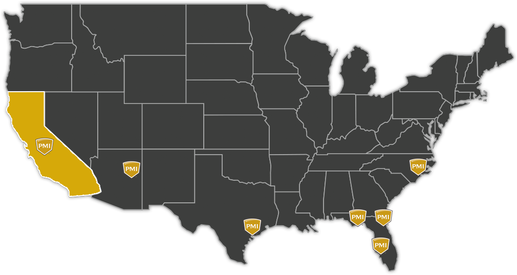 PMI Locations Map USA